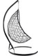 Миниатюра изображения товара Кресло подвесное M-Group Овал / 11140409 (черный ротанг/серая подушка)