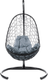 Миниатюра изображения товара Кресло подвесное M-Group Овал / 11140409 (черный ротанг/серая подушка)