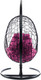 Миниатюра изображения товара Кресло подвесное M-Group Овал / 11140408 (черный ротанг/розовая подушка)