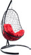 Миниатюра изображения товара Кресло подвесное M-Group Овал / 11140406 (черный ротанг/красная подушка)
