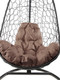 Миниатюра изображения товара Кресло подвесное M-Group Овал / 11140405 (черный ротанг/коричневая подушка)