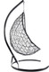 Миниатюра изображения товара Кресло подвесное M-Group Овал / 11140405 (черный ротанг/коричневая подушка)