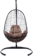 Миниатюра изображения товара Кресло подвесное M-Group Овал / 11140405 (черный ротанг/коричневая подушка)