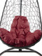 Миниатюра изображения товара Кресло подвесное M-Group Овал / 11140402 (черный ротанг/бордовая подушка)