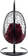 Миниатюра изображения товара Кресло подвесное M-Group Овал / 11140402 (черный ротанг/бордовая подушка)