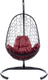 Миниатюра изображения товара Кресло подвесное M-Group Овал / 11140402 (черный ротанг/бордовая подушка)