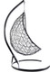 Миниатюра изображения товара Кресло подвесное M-Group Овал / 11140401 (черный ротанг/бежевая подушка)