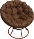 Миниатюра изображения товара Кресло садовое M-Group Папасан 12010205 (коричневый/коричневая подушка)
