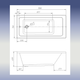 Миниатюра изображения товара Ванна акриловая Ventospa Novaro 150x70 (с ножками и экраном)