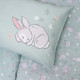 Миниатюра изображения товара Комплект постельный для малышей Крошка Я Зайчик на лужайке / 9694307