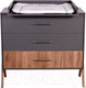 Миниатюра изображения товара Комод Polini Kids Porto 2200 / 0002572.164 (графит/дуб крафт)