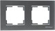 Миниатюра изображения товара Рамка для выключателей и розеток Mutlusan 2220-800-1282 (нержавеющая сталь)