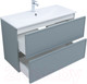Миниатюра изображения товара Тумба под умывальник Aquanet Арт 100 / 313277 (мисти грин)