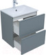 Миниатюра изображения товара Тумба под умывальник Aquanet Арт 60 / 313274 (мисти грин)