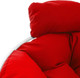Миниатюра изображения товара Кресло садовое M-Group Папасан пружинка мини / 12080106 (белый/красная подушка)
