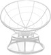 Миниатюра изображения товара Кресло садовое M-Group Папасан пружинка мини / 12080109 (белый/серая подушка)
