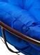 Миниатюра изображения товара Кресло садовое M-Group Папасан пружинка мини / 12080210 (коричневый/синяя подушка)