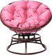 Миниатюра изображения товара Кресло садовое M-Group Папасан пружинка мини / 12080208 (коричневый/розовая подушка)