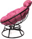 Миниатюра изображения товара Кресло садовое M-Group Папасан пружинка мини / 12080408 (черный/розовая подушка)