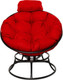 Миниатюра изображения товара Кресло садовое M-Group Папасан пружинка мини / 12080406 (черный/красная подушка)