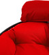 Миниатюра изображения товара Кресло садовое M-Group Папасан пружинка мини / 12080406 (черный/красная подушка)