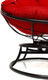 Миниатюра изображения товара Кресло садовое M-Group Папасан пружинка мини / 12080406 (черный/красная подушка)