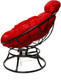 Миниатюра изображения товара Кресло садовое M-Group Папасан пружинка мини / 12080406 (черный/красная подушка)