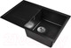 Миниатюра изображения товара Мойка кухонная Wisent 780-25W (с сифоном GER013)