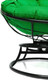 Миниатюра изображения товара Кресло садовое M-Group Папасан пружинка мини / 12080404 (черный/зеленая подушка)