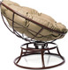 Миниатюра изображения товара Кресло садовое M-Group Папасан пружинка мини / 12080201 (коричневый/бежевая подушка)