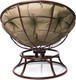 Миниатюра изображения товара Кресло садовое M-Group Папасан пружинка мини / 12080201 (коричневый/бежевая подушка)