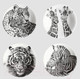 Миниатюра изображения товара Тарелка столовая обеденная Taitu Wild Spirit Tiger 12-1-1-C