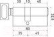 Миниатюра изображения товара Цилиндровый механизм замка Стандарт Max 80-5K SN