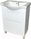 Миниатюра изображения товара Тумба с умывальником Гамма Р25оФ8-У65 Альбатрос-10065 (фасад белый)