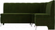 Миниатюра изображения товара Уголок кухонный мягкий Лига Диванов Кантри 113 правый (микровельвет, зеленый)
