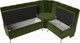 Миниатюра изображения товара Уголок кухонный мягкий Лига Диванов Кантри 113 правый (микровельвет, зеленый)