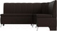 Миниатюра изображения товара Уголок кухонный мягкий Лига Диванов Кантри 113 правый / 60337 (экокожа, коричневый)