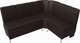 Миниатюра изображения товара Уголок кухонный мягкий Лига Диванов Кантри 113 правый / 60337 (экокожа, коричневый)