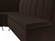 Миниатюра изображения товара Уголок кухонный мягкий Лига Диванов Кантри 113 левый / 60332 (микровельвет, коричневый)