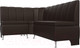 Миниатюра изображения товара Уголок кухонный мягкий Лига Диванов Кантри 113 левый / 60337 (экокожа, коричневый)
