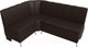 Миниатюра изображения товара Уголок кухонный мягкий Лига Диванов Кантри 113 левый / 60337 (экокожа, коричневый)