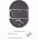 Миниатюра изображения товара Зеркало Алмаз-Люкс Seoul 9050s-6 (90x50см, черный, с подсветкой и сенсорной кнопкой)