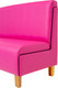 Миниатюра изображения товара Диван KRONES Пантеон барный (экокожа ярко-розовый/черный)