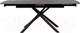 Миниатюра изображения товара Обеденный стол M-City Rivoli 140 Matt / 614M04288 (Black Marble Solid Ceramic/Black)