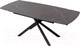 Миниатюра изображения товара Обеденный стол M-City Rivoli 140 Matt / 614M04288 (Black Marble Solid Ceramic/Black)