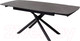 Миниатюра изображения товара Обеденный стол M-City Rivoli 140 Matt / 614M04288 (Black Marble Solid Ceramic/Black)