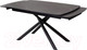 Миниатюра изображения товара Обеденный стол M-City Rivoli 140 Matt / 614M04288 (Black Marble Solid Ceramic/Black)
