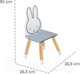 Миниатюра изображения товара Комплект мебели с детским столом Roba Miffy / 450019D210 (серый/белый/натуральный)