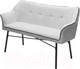 Миниатюра изображения товара Скамья кухонная мягкая M-City Bergamo / 624M05231 (UF998-14 светло-серый/UF998-16 темно-серый)