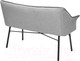 Миниатюра изображения товара Скамья кухонная мягкая M-City Bergamo / 624M05231 (UF998-14 светло-серый/UF998-16 темно-серый)